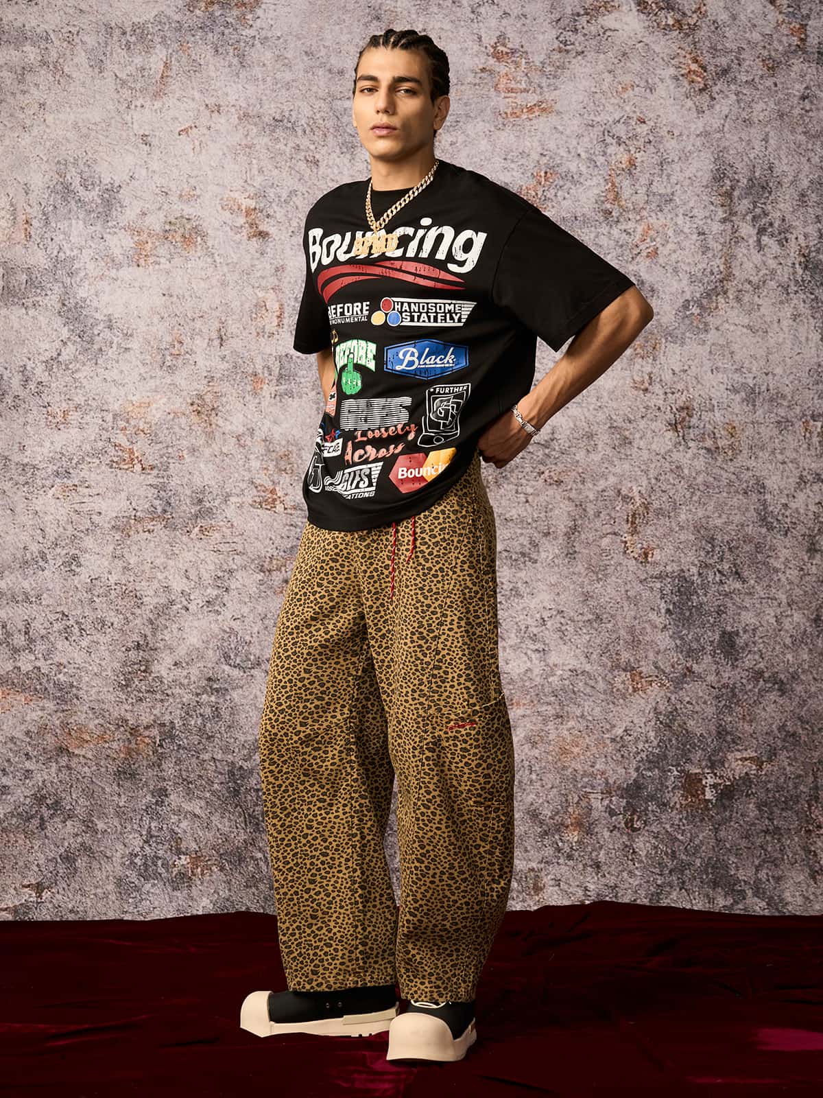 Cheetah Print Barrel Pants - 2416; Leopard / S, Leopard / M, Leopard / L, Leopard / XL, Leopard / 2XL