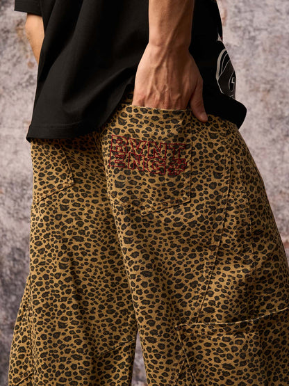 Cheetah Print Barrel Pants - 2416; Leopard / S, Leopard / M, Leopard / L, Leopard / XL, Leopard / 2XL