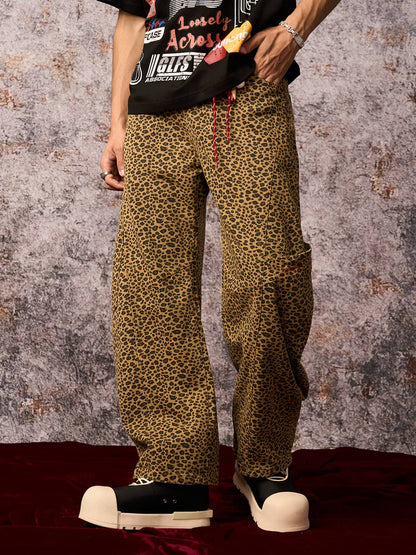 Cheetah Print Barrel Pants - 2416; Leopard / S, Leopard / M, Leopard / L, Leopard / XL, Leopard / 2XL