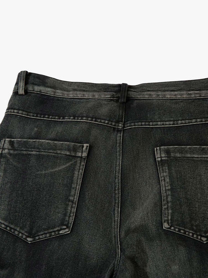 Thesupermade High Street Embroidery Hip-Hop Jeans - 2122; Black / M, Black / L, Black / XL, Black / 2XL