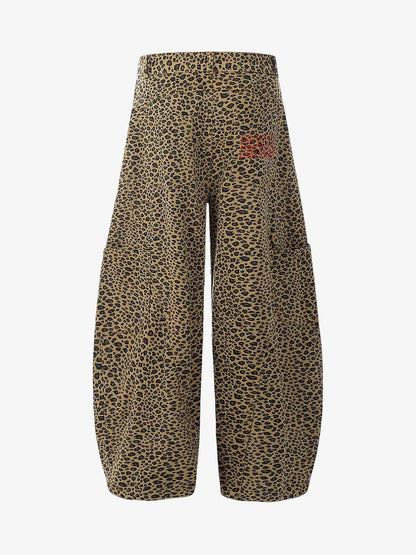 Cheetah Print Barrel Pants - 2416; Leopard / S, Leopard / M, Leopard / L, Leopard / XL, Leopard / 2XL