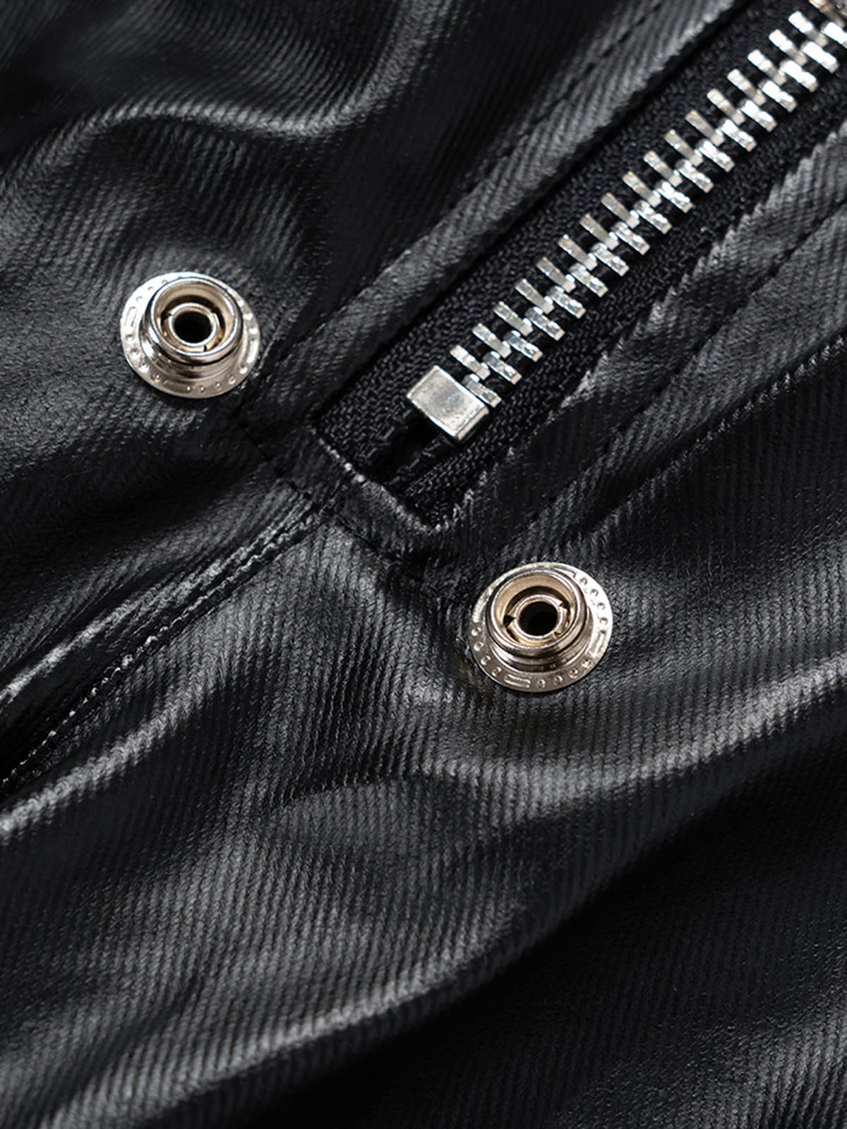 RO-style multi-pocket matte coated overalls - 2094; Black / M, Black / L, Black / XL, Black / 2XL