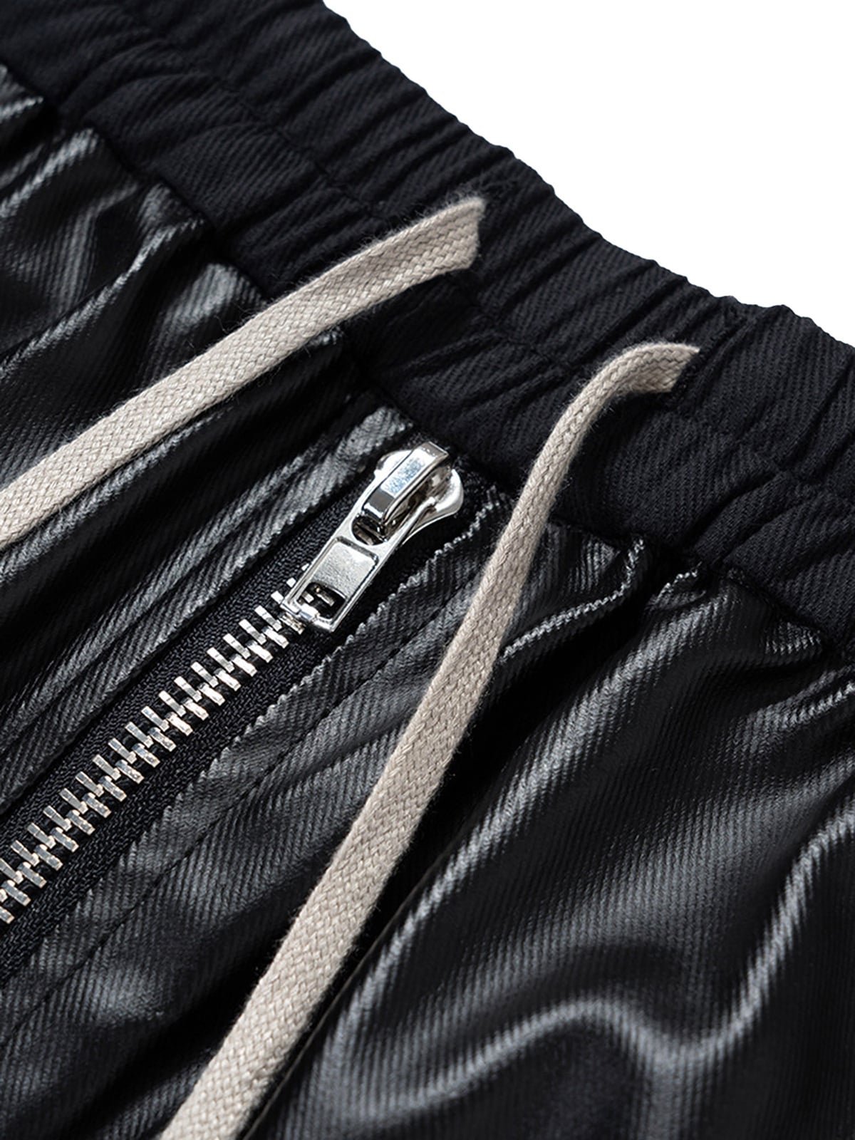RO-style multi-pocket matte coated overalls - 2094; Black / M, Black / L, Black / XL, Black / 2XL