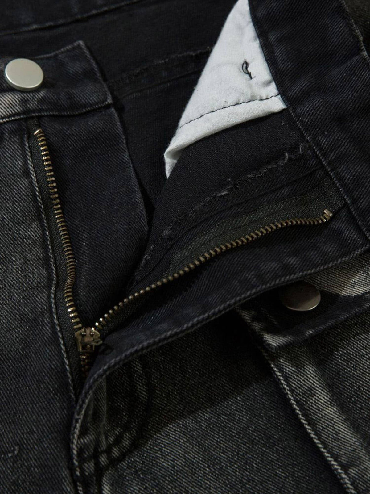 Thesupermade High Street Embroidery Hip-Hop Jeans - 2122; Black / M, Black / L, Black / XL, Black / 2XL