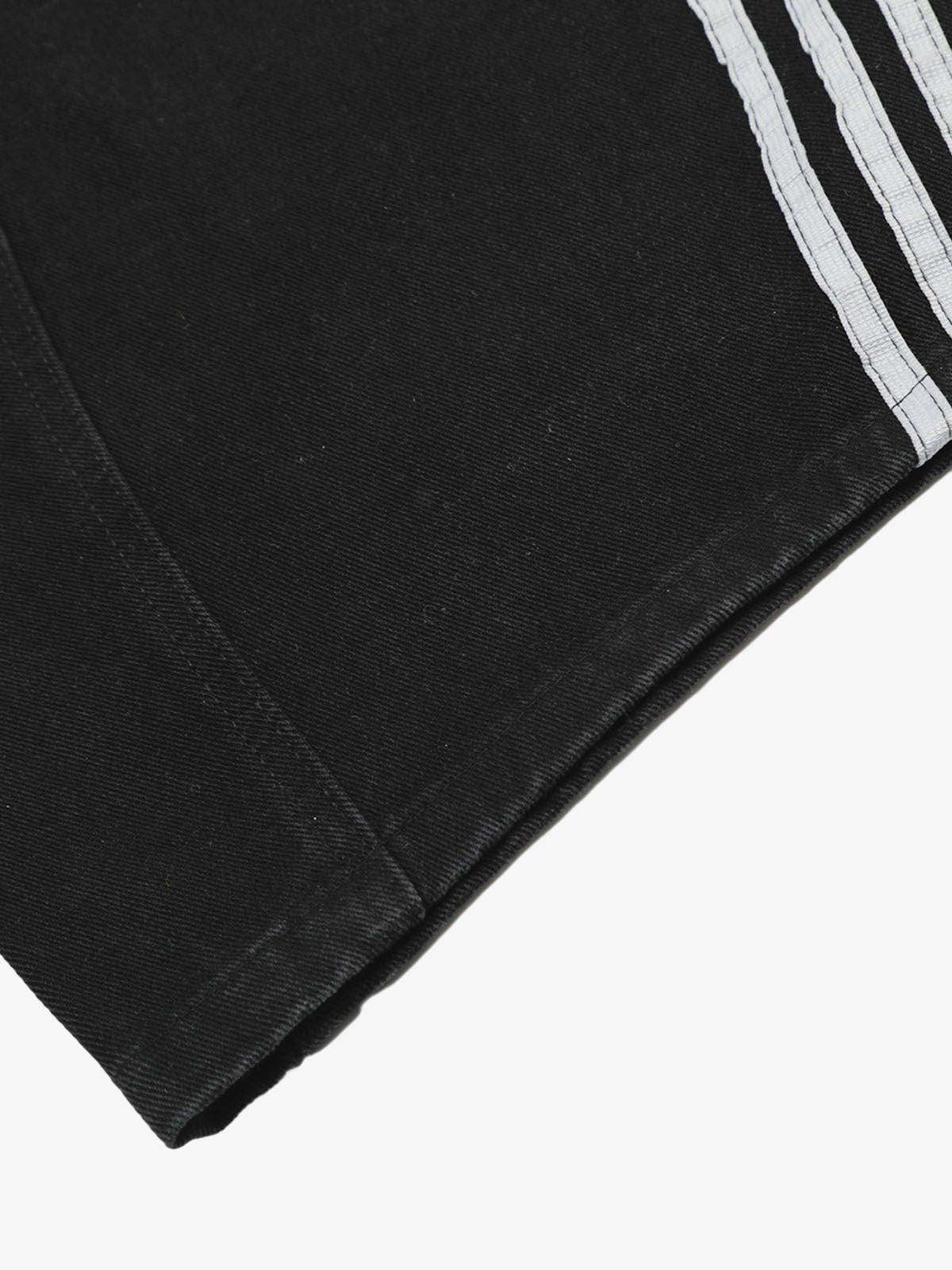 Contrast Side Stripe Denim Barrel Jeans - 2504; Black / S, Black / M, Black / L, Black / XL, Black / 2XL, Black / 3XL