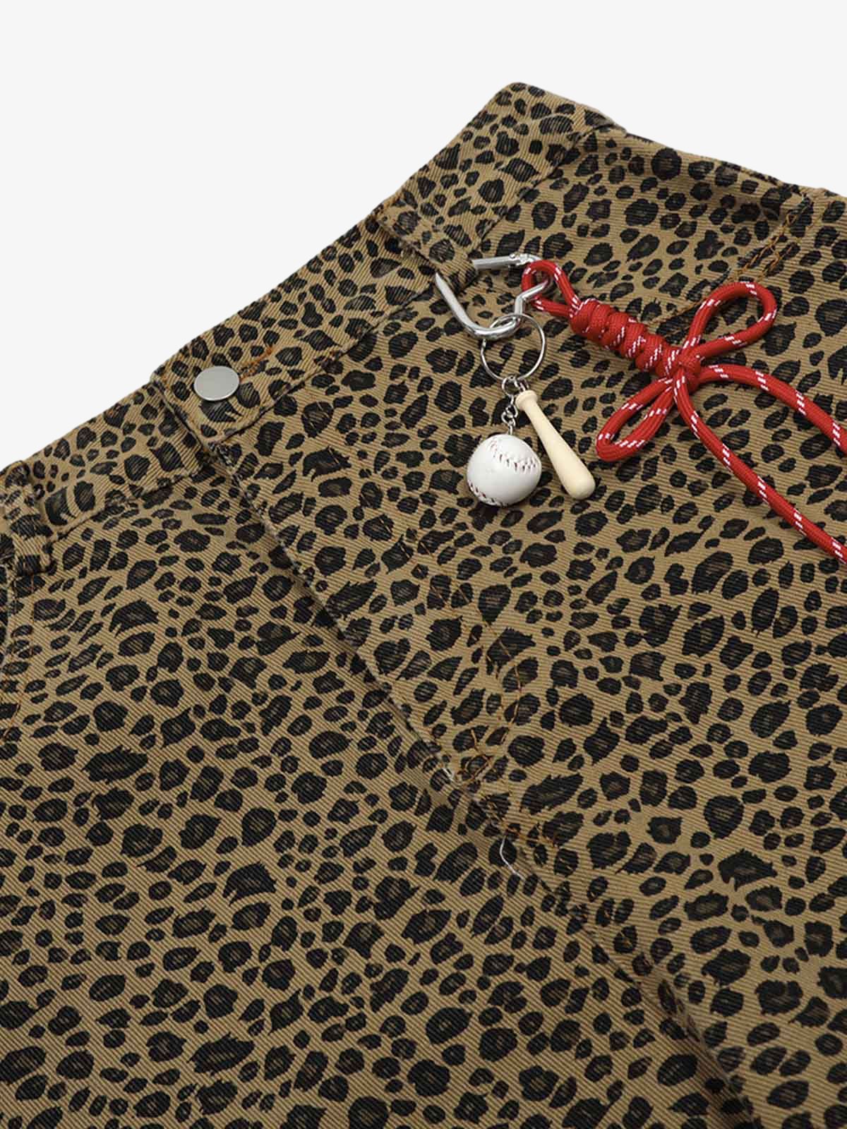 Cheetah Print Barrel Pants - 2416; Leopard / S, Leopard / M, Leopard / L, Leopard / XL, Leopard / 2XL