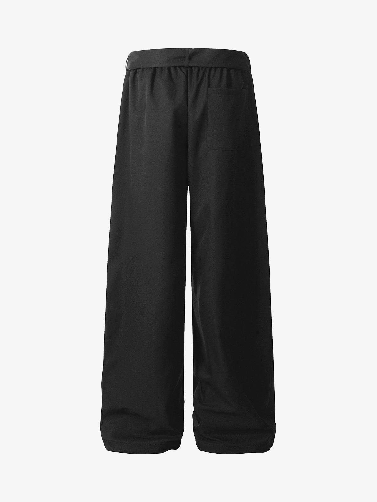Pleated Belted Machete Track Pants; Black / S, Black / M, Black / L, Black / XL, Black / 2XL, Black / 3XL