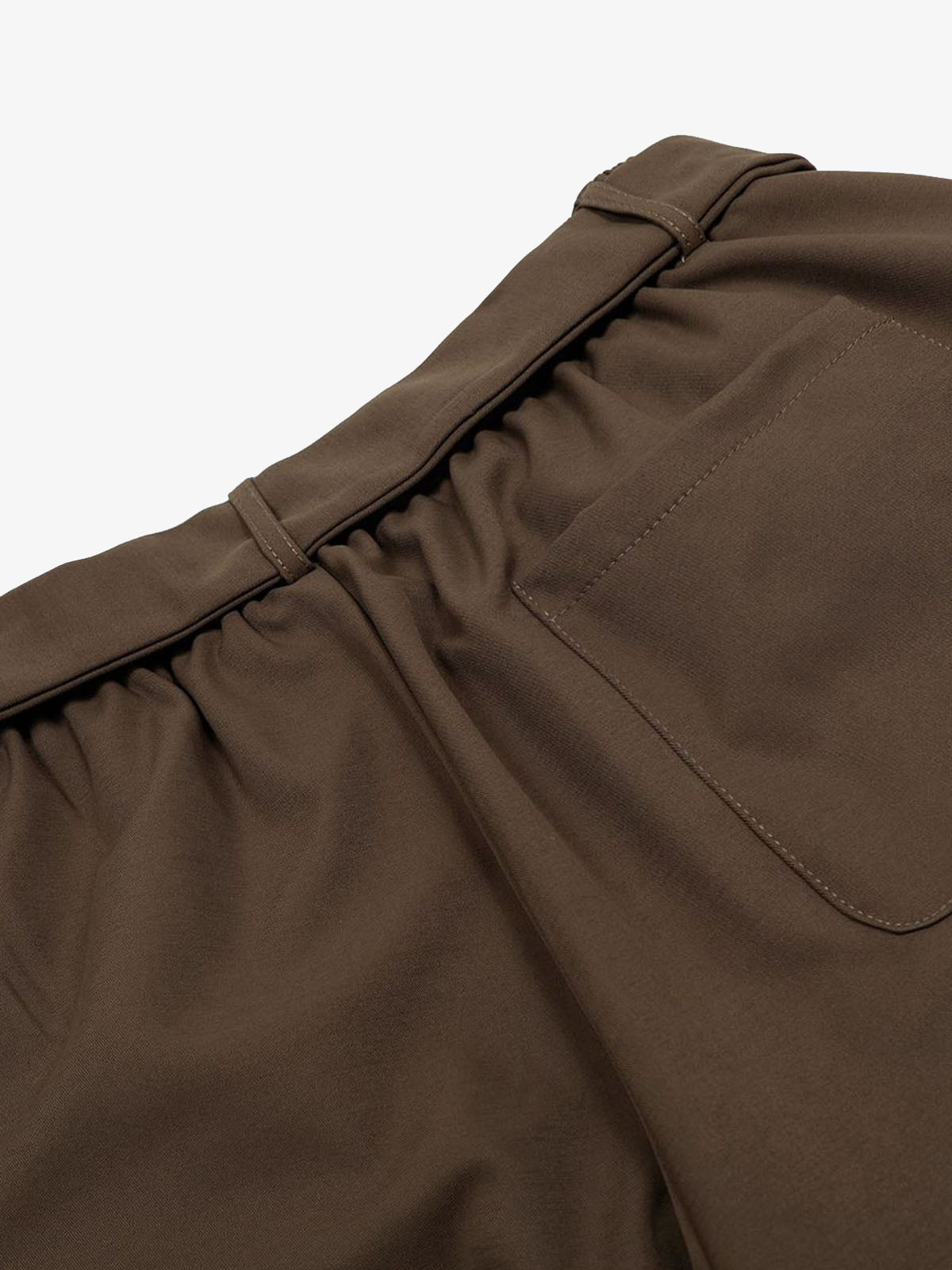 Pleated Belted Machete Track Pants; Coffee / S, Coffee / M, Coffee / L, Coffee / XL, Coffee / 2XL, Coffee / 3XL