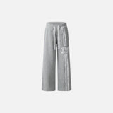 Stylish Lace Stitching Wide Leg
