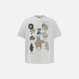 Vibrant Animal Print Summer Crewneck T-Shirt