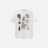 Vibrant Animal Print Summer Crewneck T-Shirt