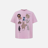 Vibrant Animal Print Summer Crewneck T-Shirt
