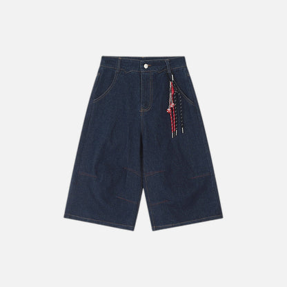 American Style Wide Leg Denim Pants