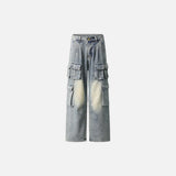 Vintage Retro Tooling Loose Wide Jeans