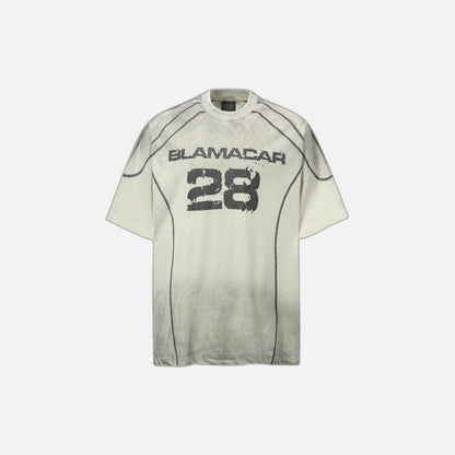 Unique Spray Dyed Dirty T-Shirt
