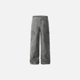 Trendy Heavy Industry Split Stitching Jeans