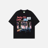 Abstract Figure Design Loose Summer T-Shirt