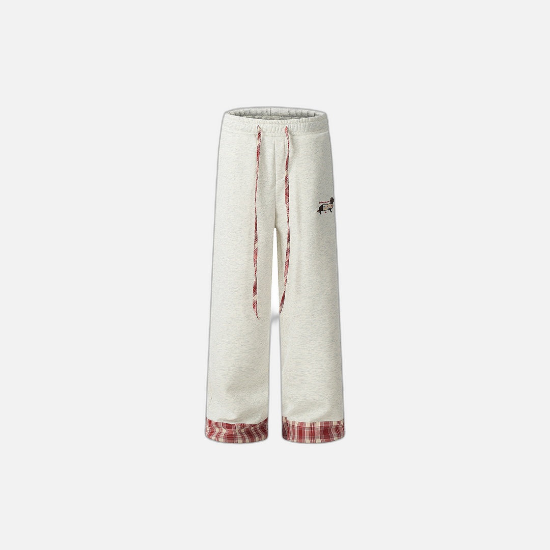 Trendy American Style Contrast Stitching Pants