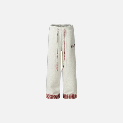 Trendy American Style Contrast Stitching Pants