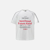 Loose Letter Print Raglan T-Shirt