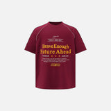 Loose Letter Print Raglan T-Shirt