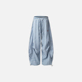 Trendy Plaid Loose Wide Leg Pants
