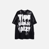 Ink Splash Hip Hop Letter T-Shirt