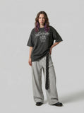Ask Tnsgye Script Oversized T-Shirt