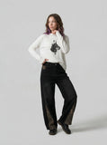 Doberman Graphic Long Sleeve Top
