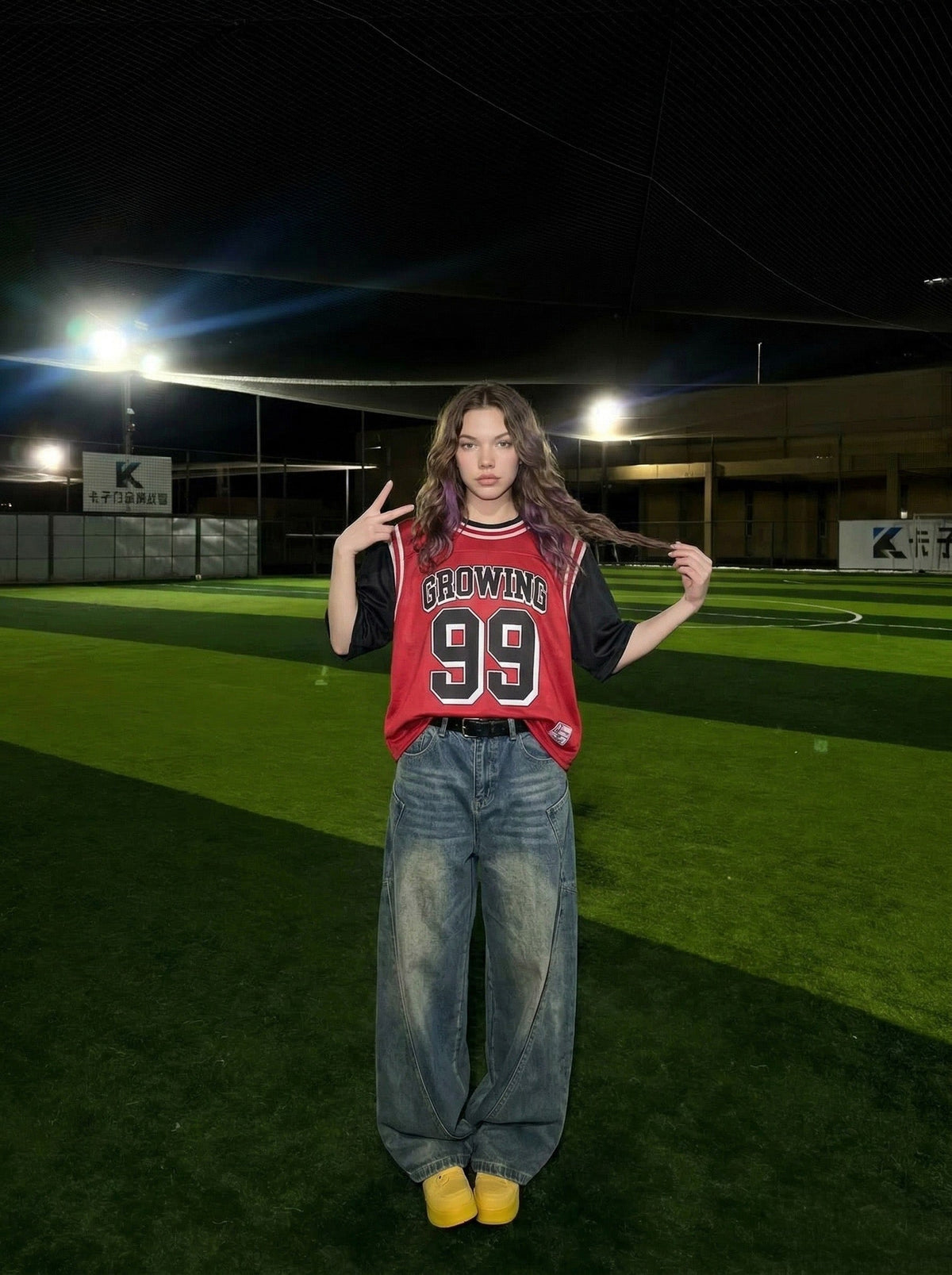 GROWING Graphic Oversized Jersey T-Shirt