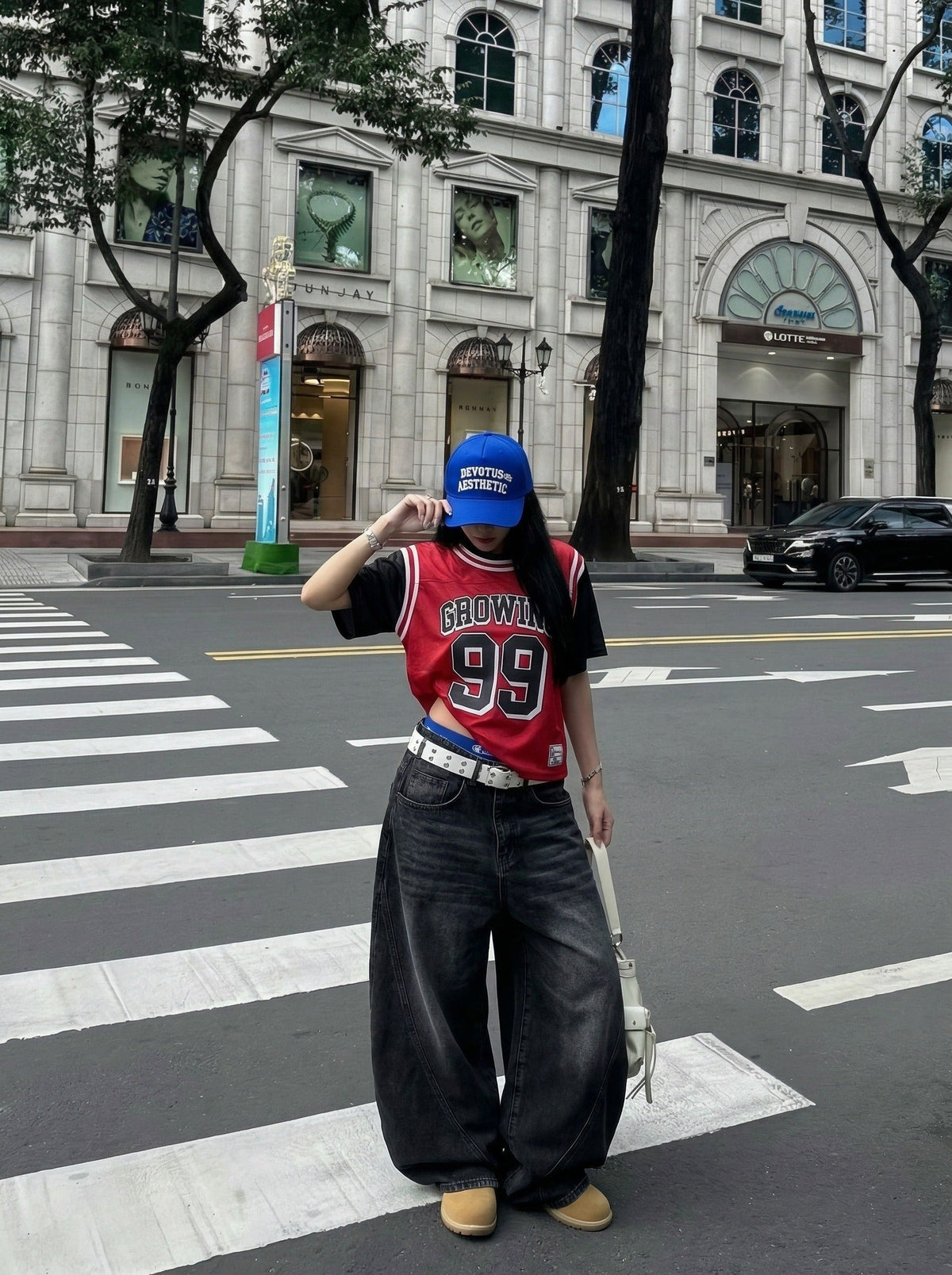 GROWING Graphic Oversized Jersey T-Shirt