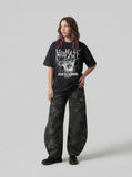 Retro Graphic Round Neck T-Shirt