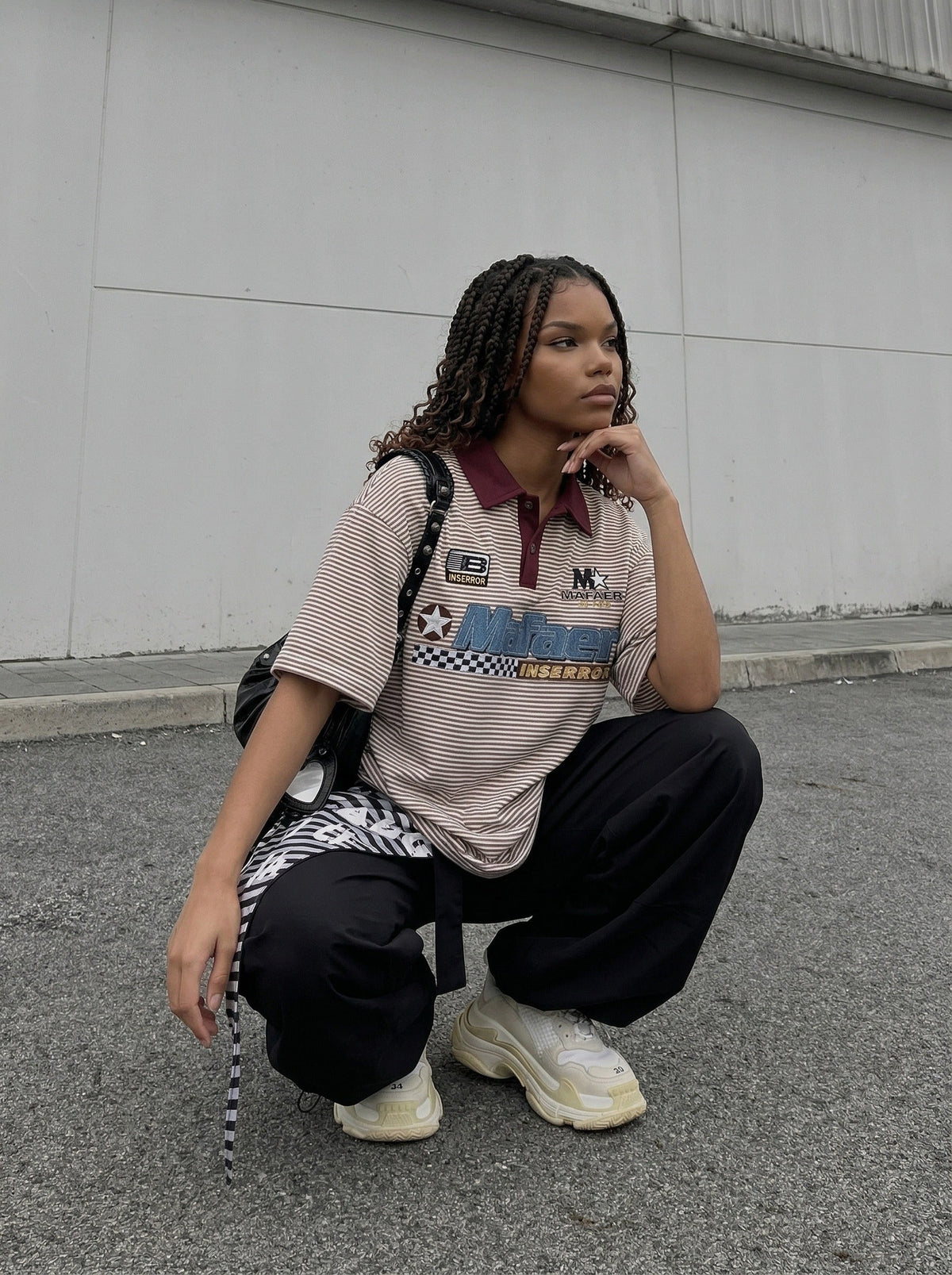 Vintage-Inspired Striped Polo Shirt