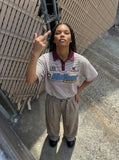Vintage-Inspired Striped Polo Shirt