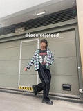 Spliced Baggy Jeans