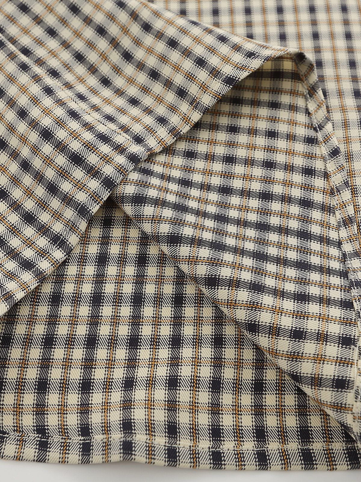 Plaid Embroidery Shirt