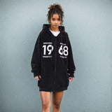 Oversized 1968 Zip-up Hoodie