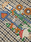 Plaid Embroidery Shirt