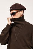 Turtleneck Loose Solid Color Sweater