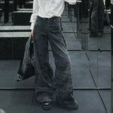 Wide-Leg Zebra Jeans