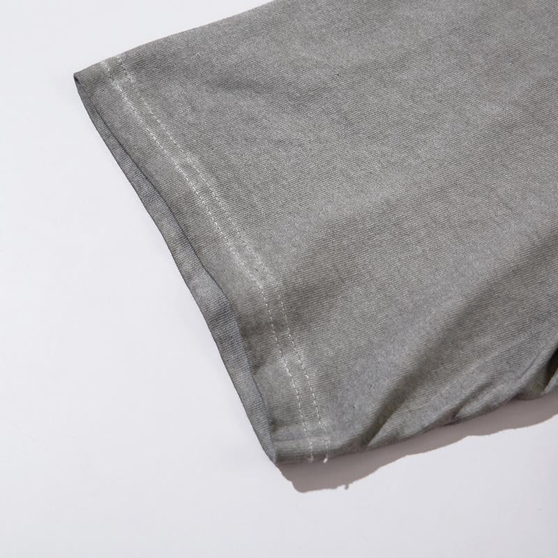 Letter Printed Washed Oversized T-shirt