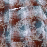 Textured Grid Button-Up Shirt