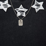 Y2k Chain Ripped Washed T-shirt