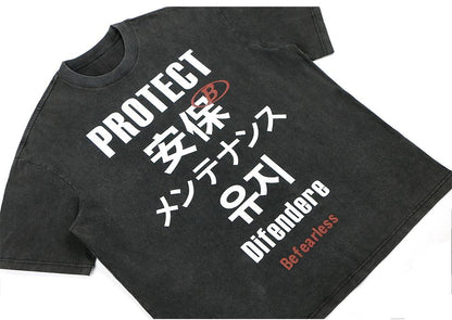 Loose Chinese Printed T-shirt