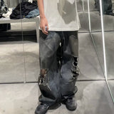 Retro Loose-Fit Ripped Jeans