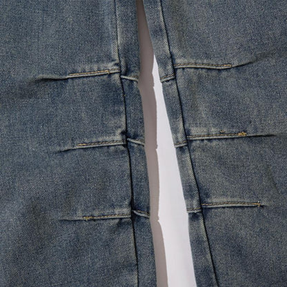Multi-Pockets Retro Loose Pants