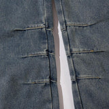 Multi-Pockets Retro Loose Pants