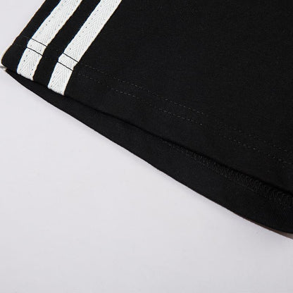Loose Side-striped T-shirt