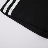 Loose Side-striped T-shirt