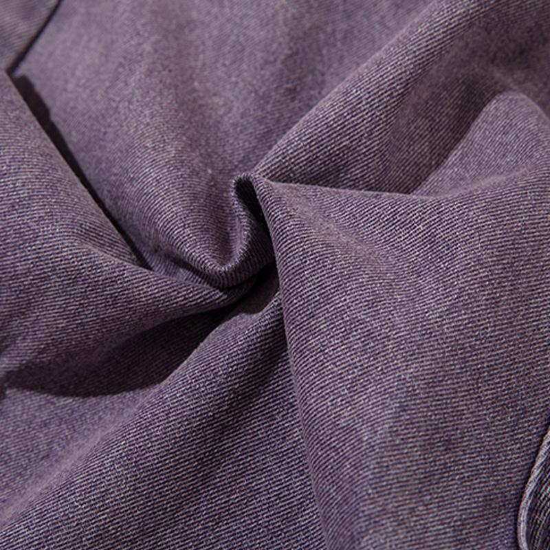 Purple Multi-pocket Denim Jeans